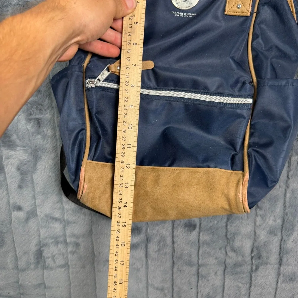 Bioworld Star Wars The Mandalorian The Child Grogu Navy Tan Backpack 10050